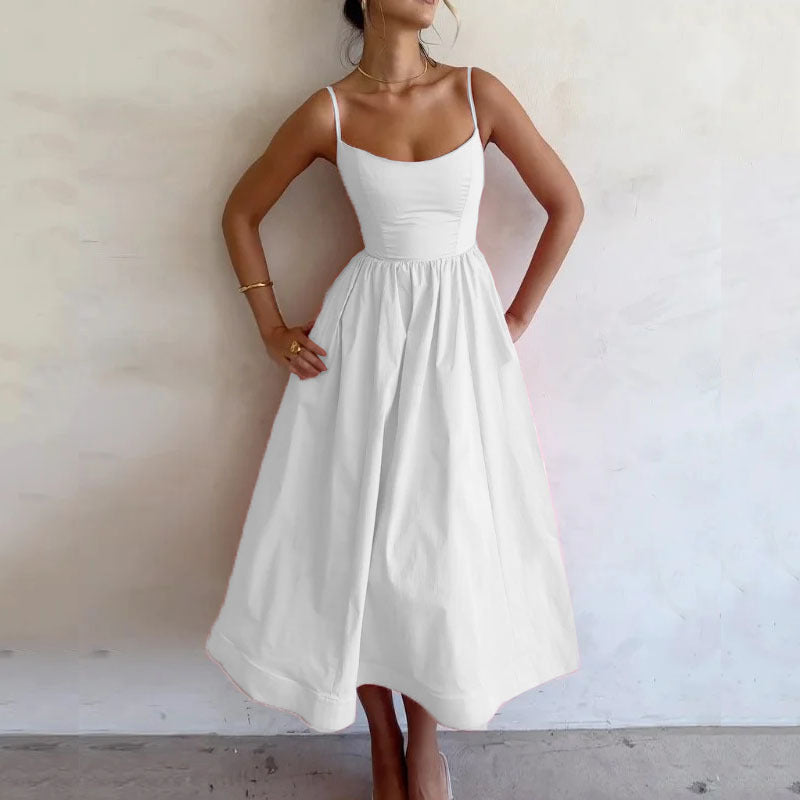 Robe à bretelles sexy et fraîche