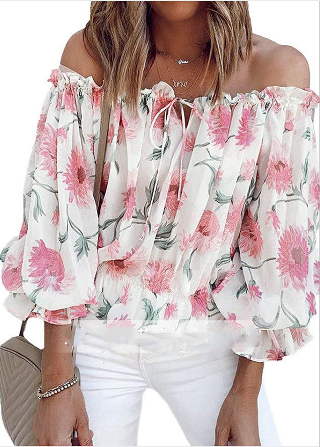 Chemise ample en mousseline de soie, style décontracté, en dentelle