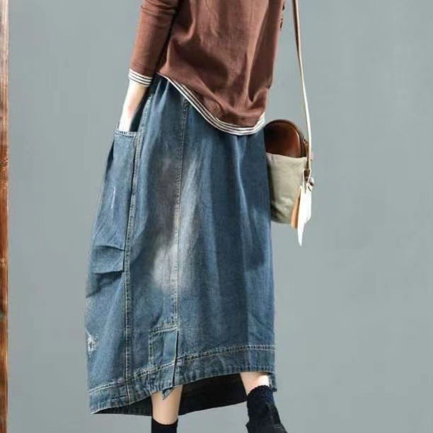Jupe en jean vintage, élégante