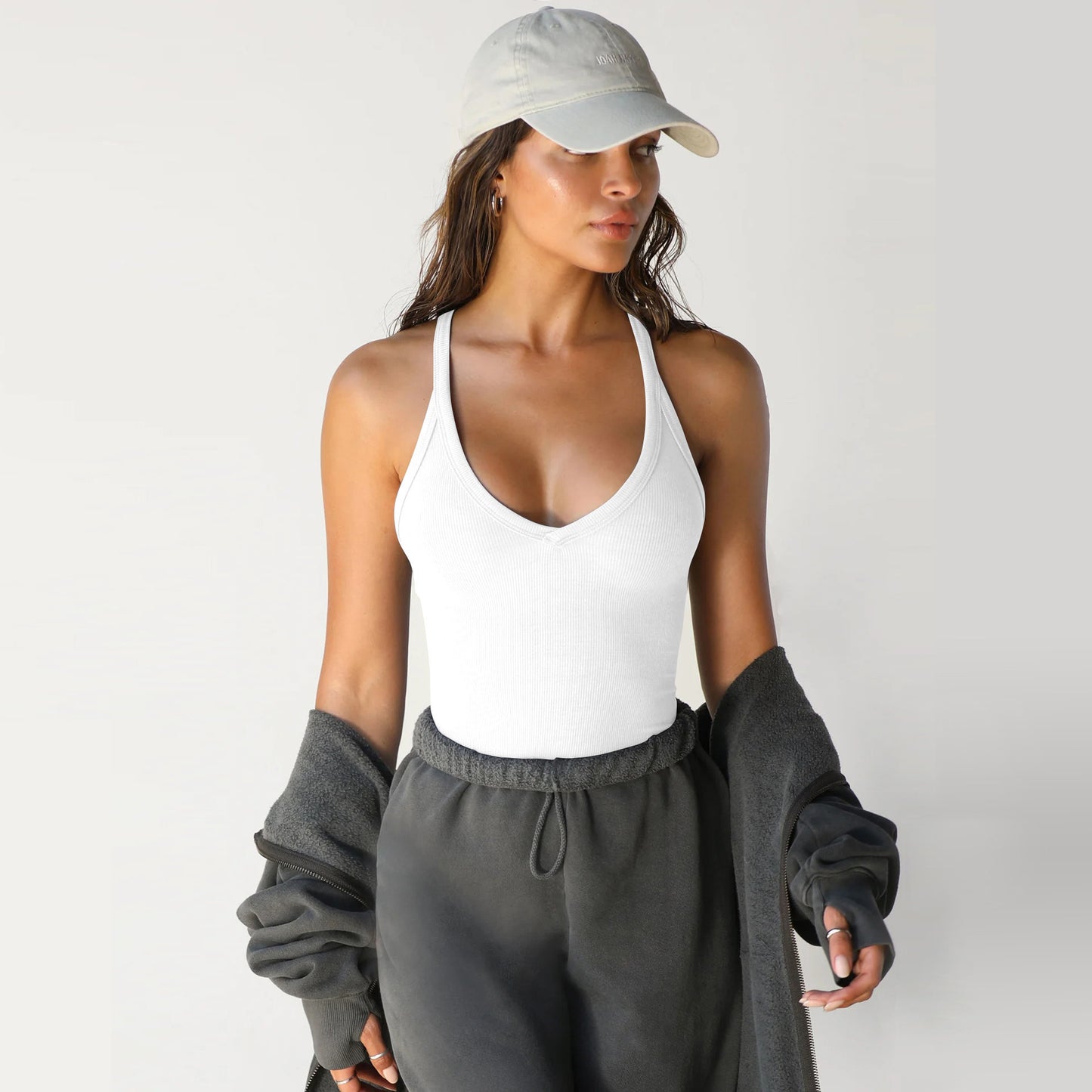 Gilet tricoté, haut sexy et slim,