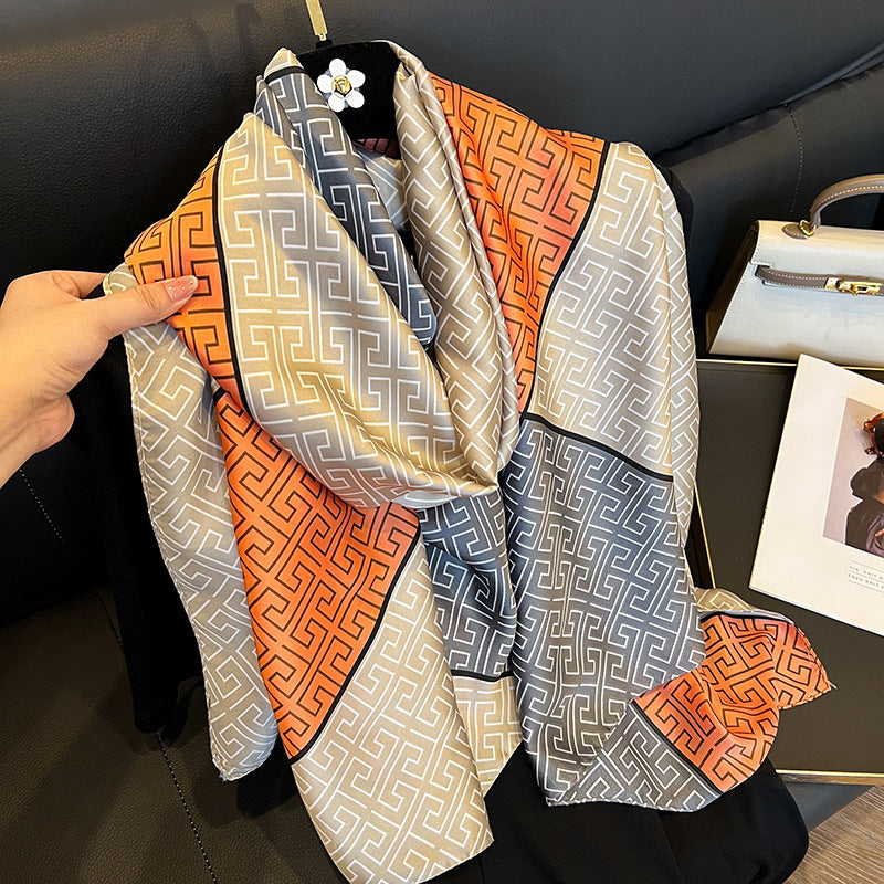 Élégant foulard en soie