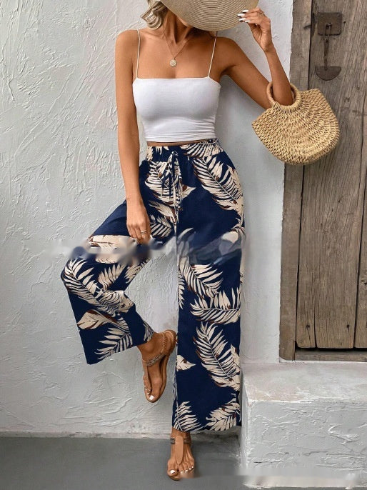 pantalon taille haute droite