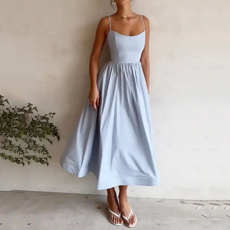 Robe à bretelles sexy et fraîche