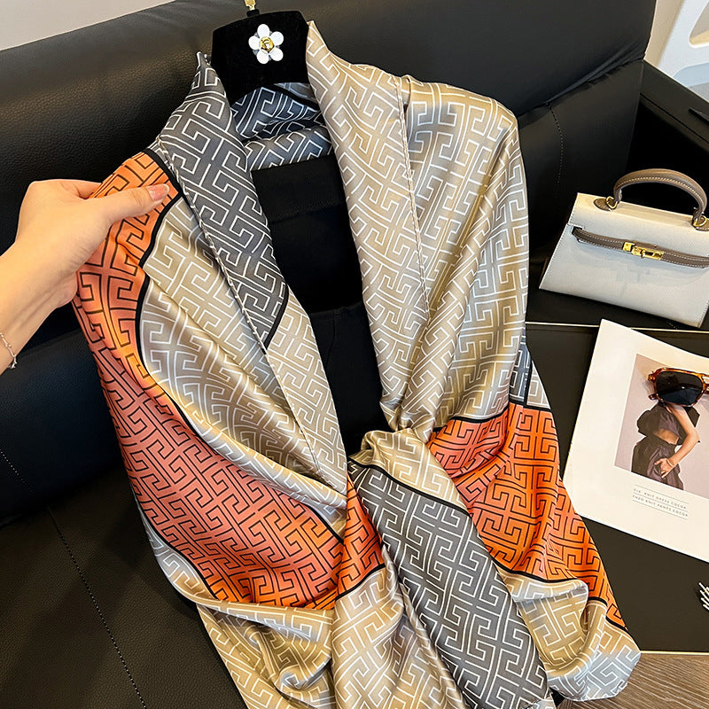 Élégant foulard en soie