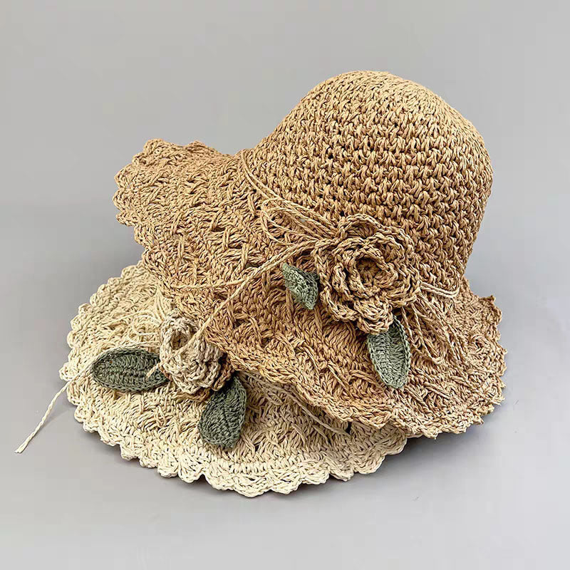 Chapeau d'été tissé à la main, chapeau de paille