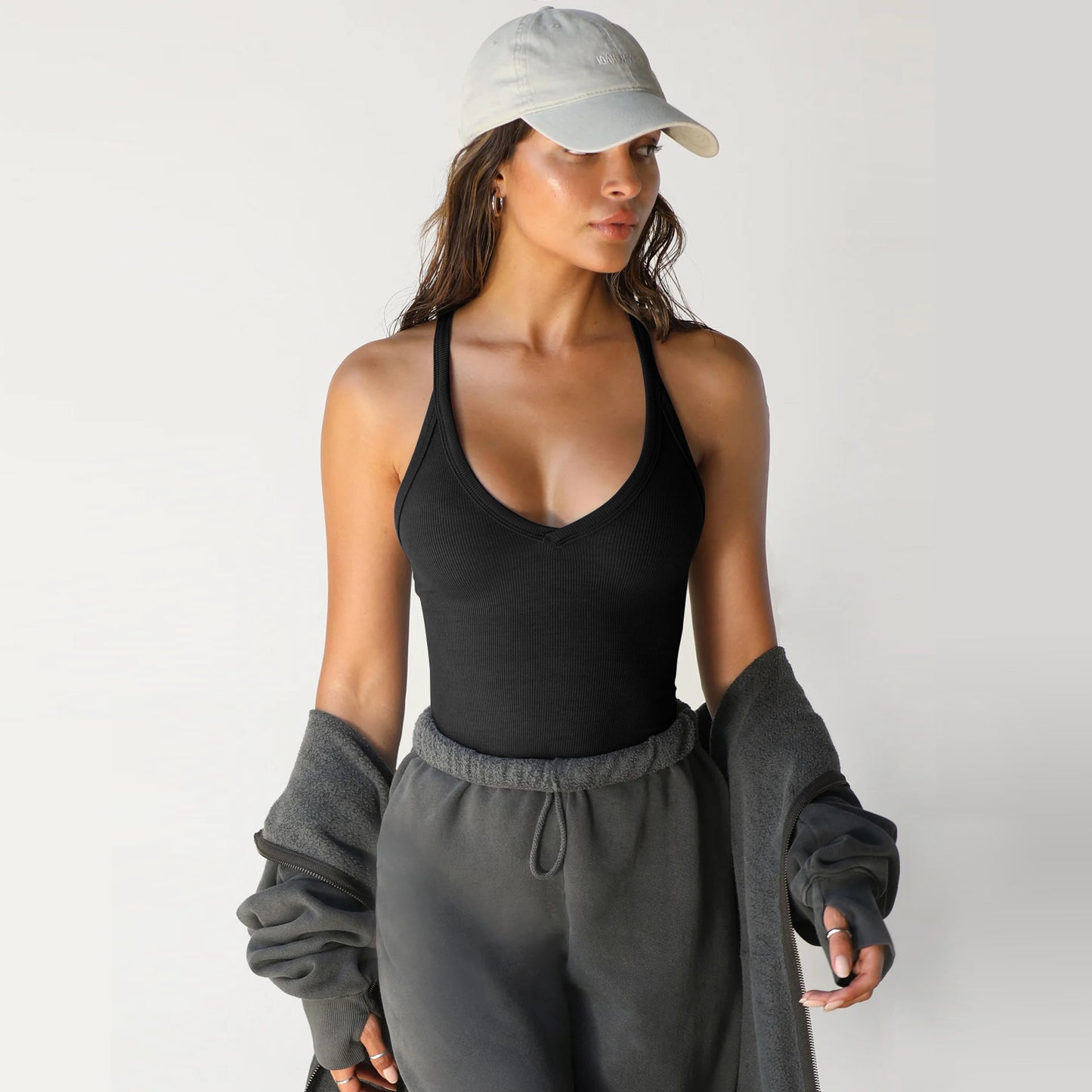 Gilet tricoté, haut sexy et slim,