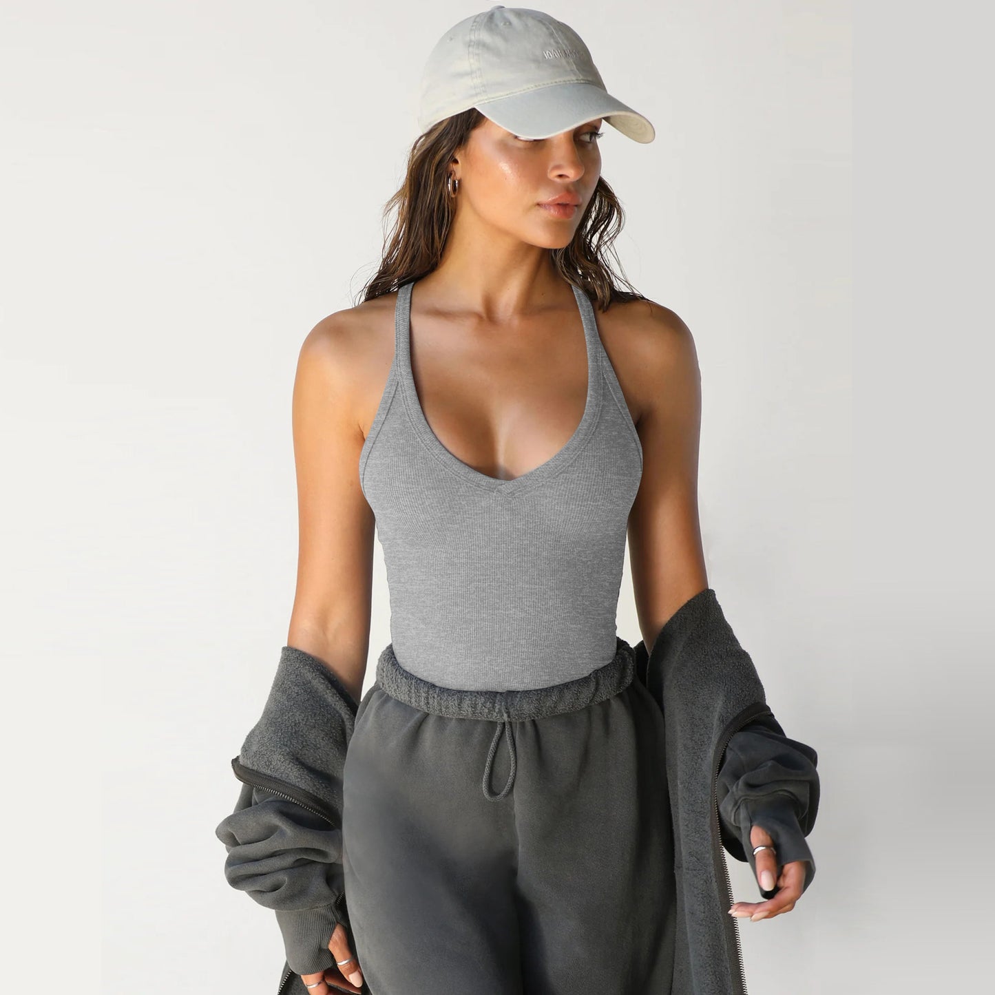 Gilet tricoté, haut sexy et slim,