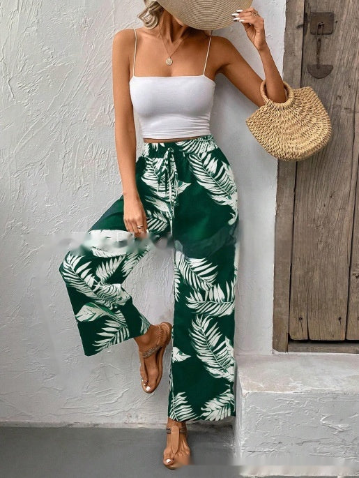 pantalon taille haute droite