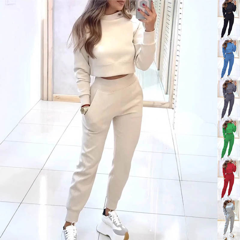 Ensemble de sport à col montant