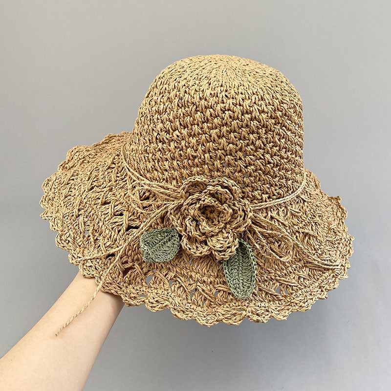 Chapeau d'été tissé à la main, chapeau de paille