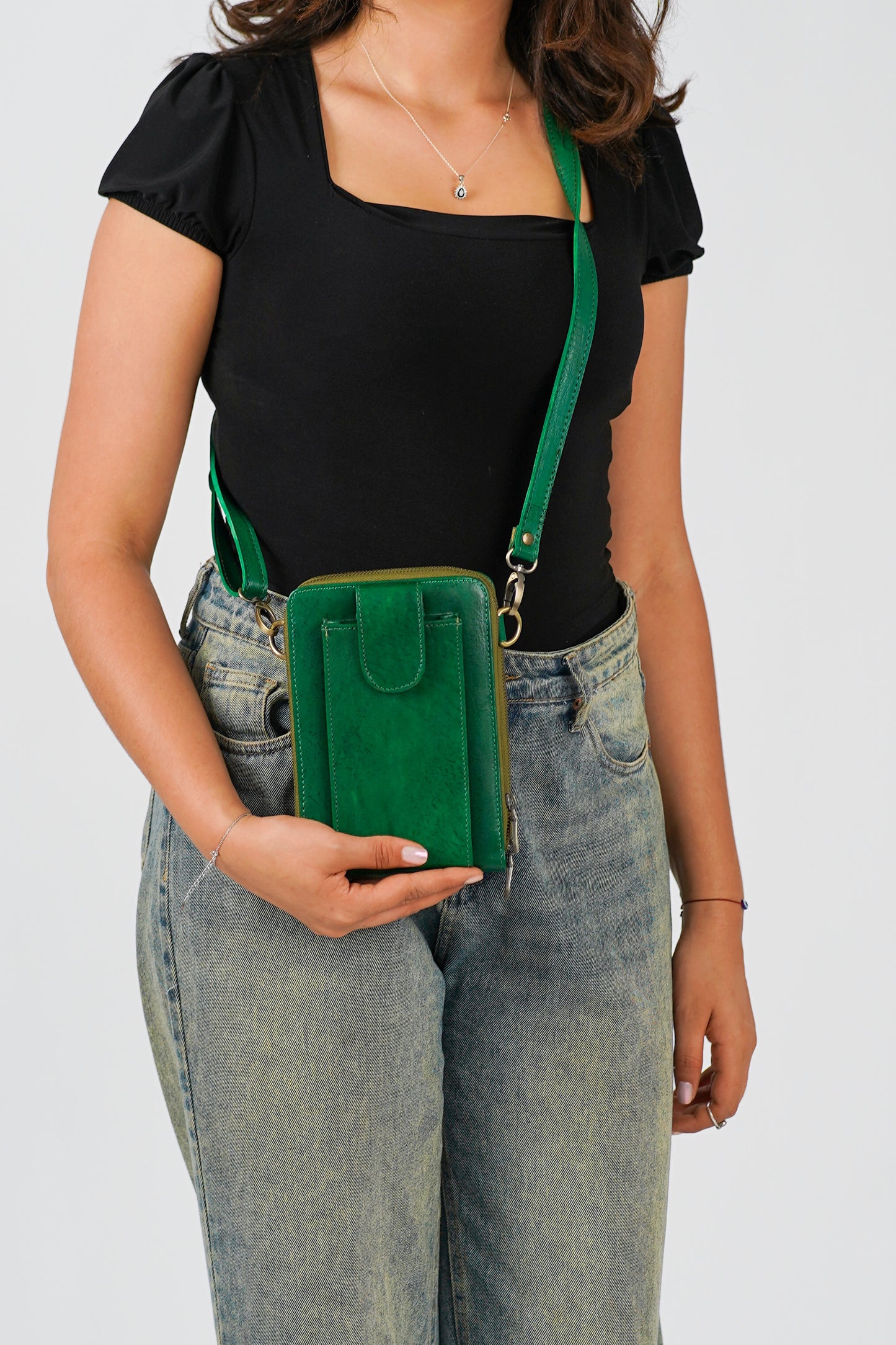 Sac Bandoulière en Cuir de Chèvre 100% Naturel