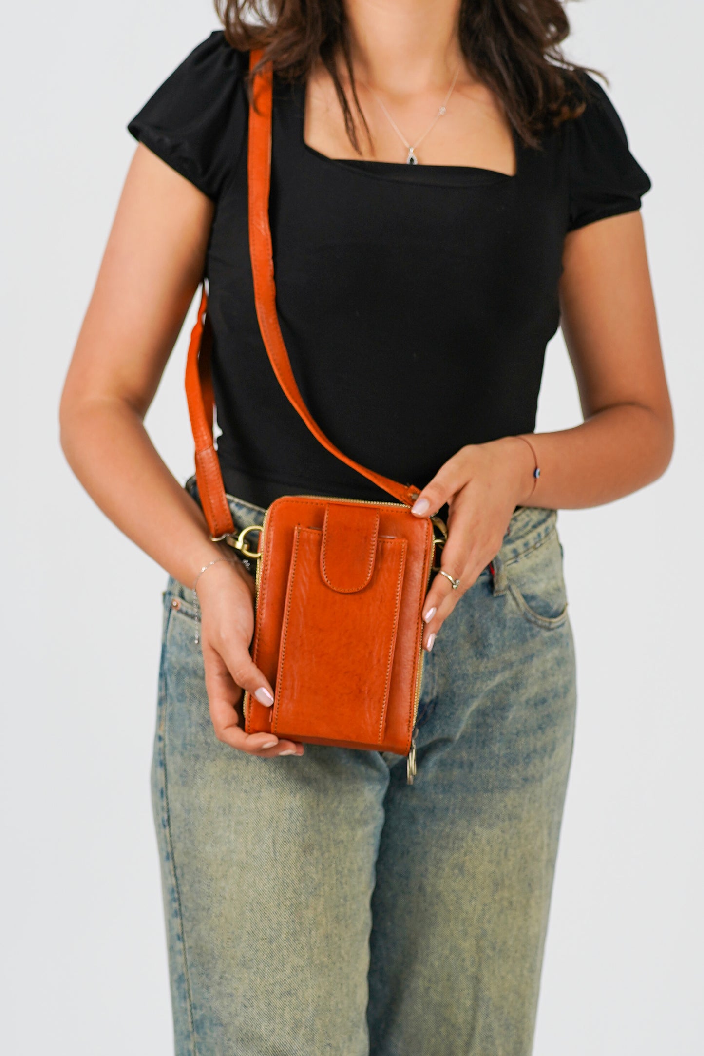 Sac Bandoulière en Cuir de Chèvre 100% Naturel
