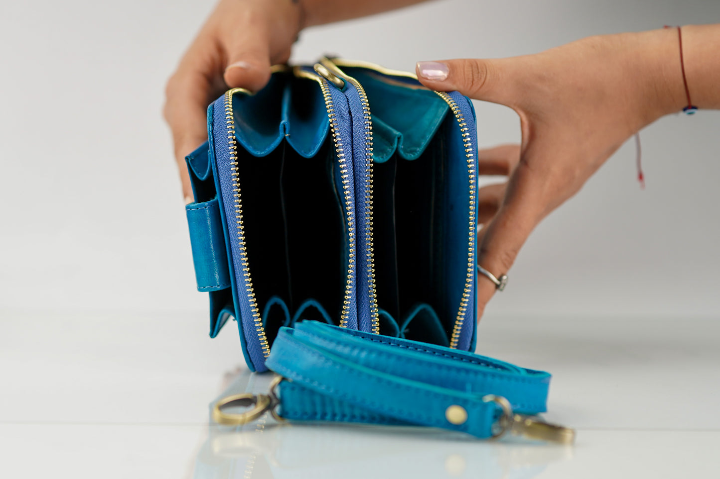Sac Bandoulière en Cuir de Chèvre 100% Naturel