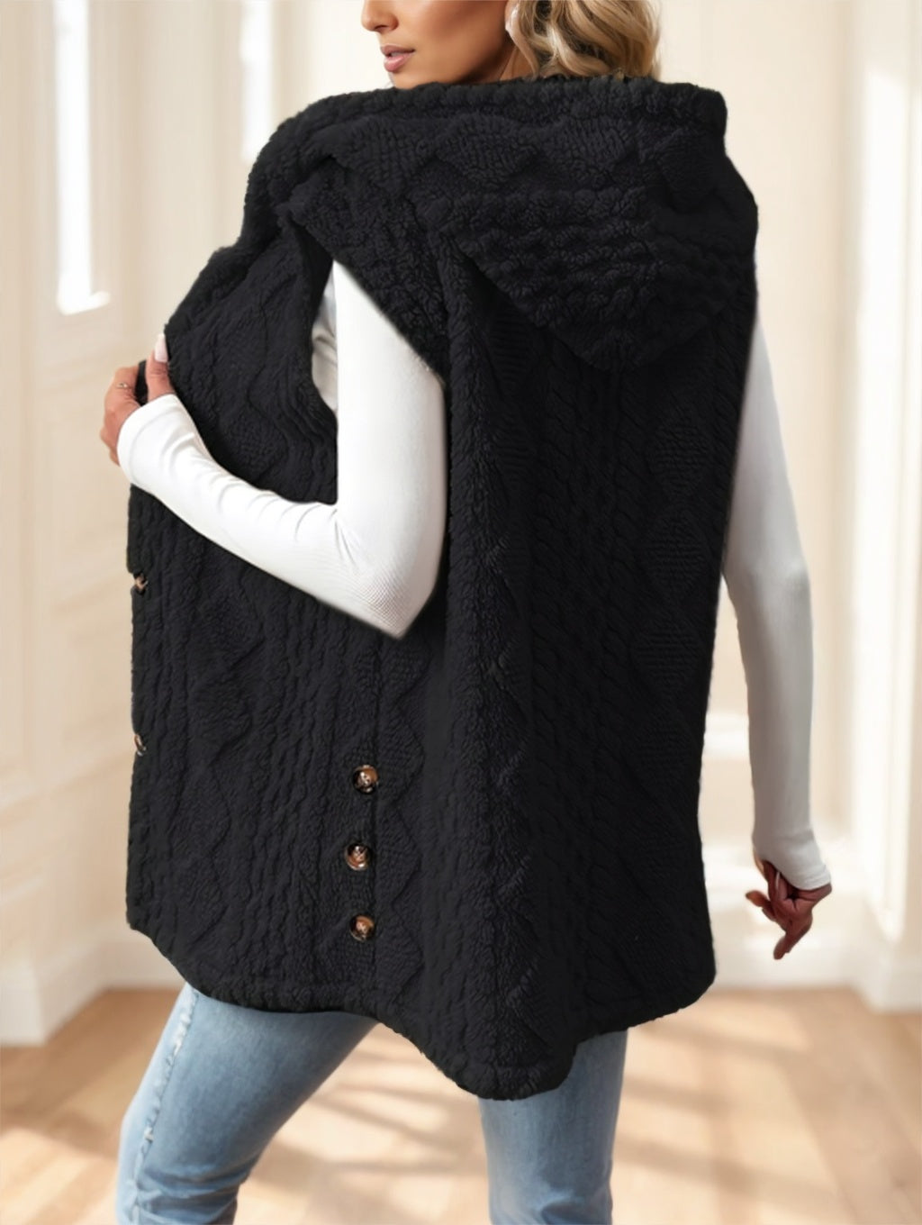 Gilet Polaire à Capuche