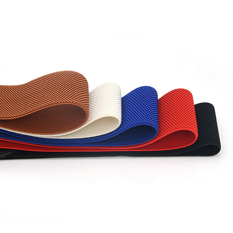 Ceinture large élastique avec décoration de fermeture