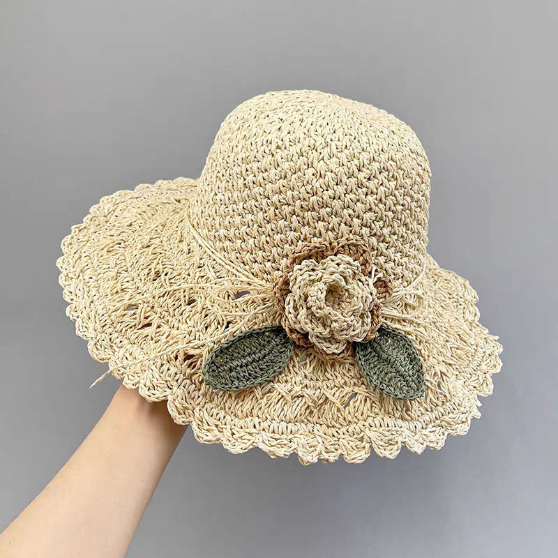 Chapeau d'été tissé à la main, chapeau de paille