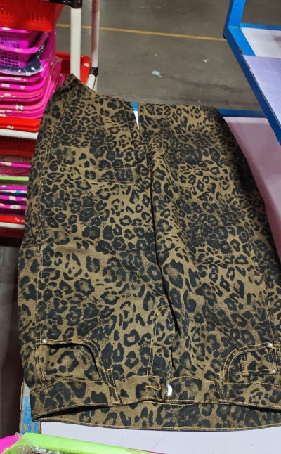 Jean taille mi- haute extensible tendance