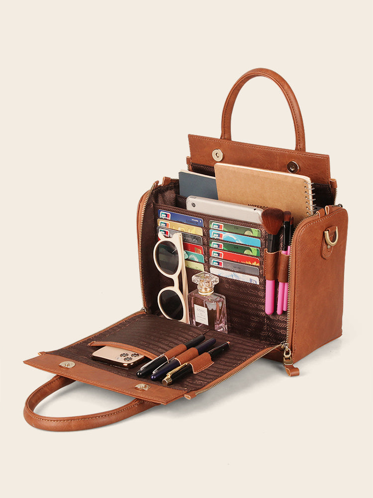 Sac en Cuir PU Multi-Compartiments