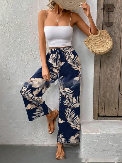 pantalon taille haute droite