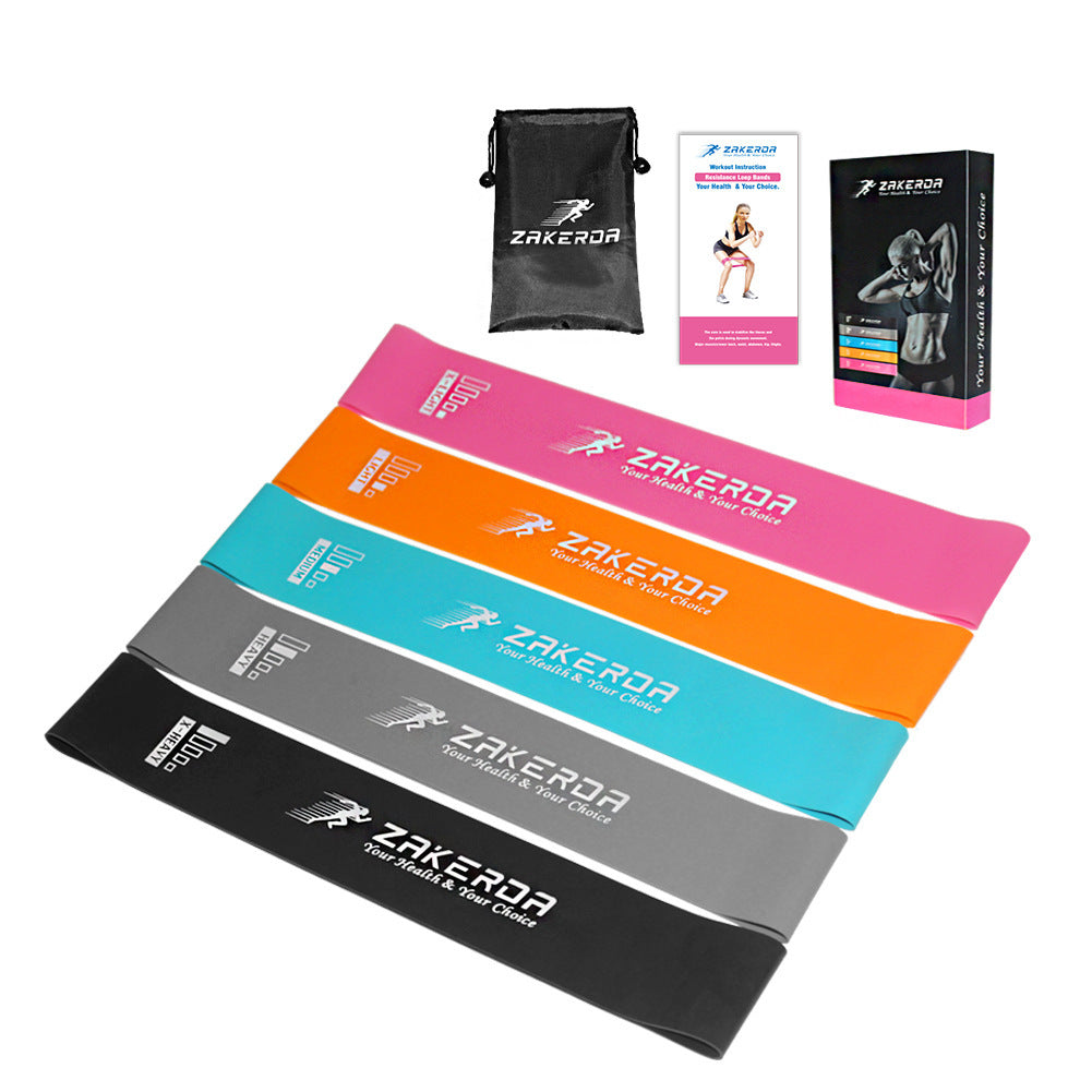 Élastiques de Fitness Multi-Résistances – 0.35mm à 1.1mm – Yoga & Pilates (5 niveaux)