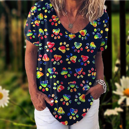 T-shirt à manches courtes imprimé en 3D, décontracté,