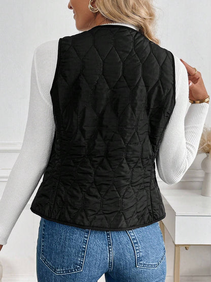 Doudoune Sans Manches Hiver avec Doublure en Peluche