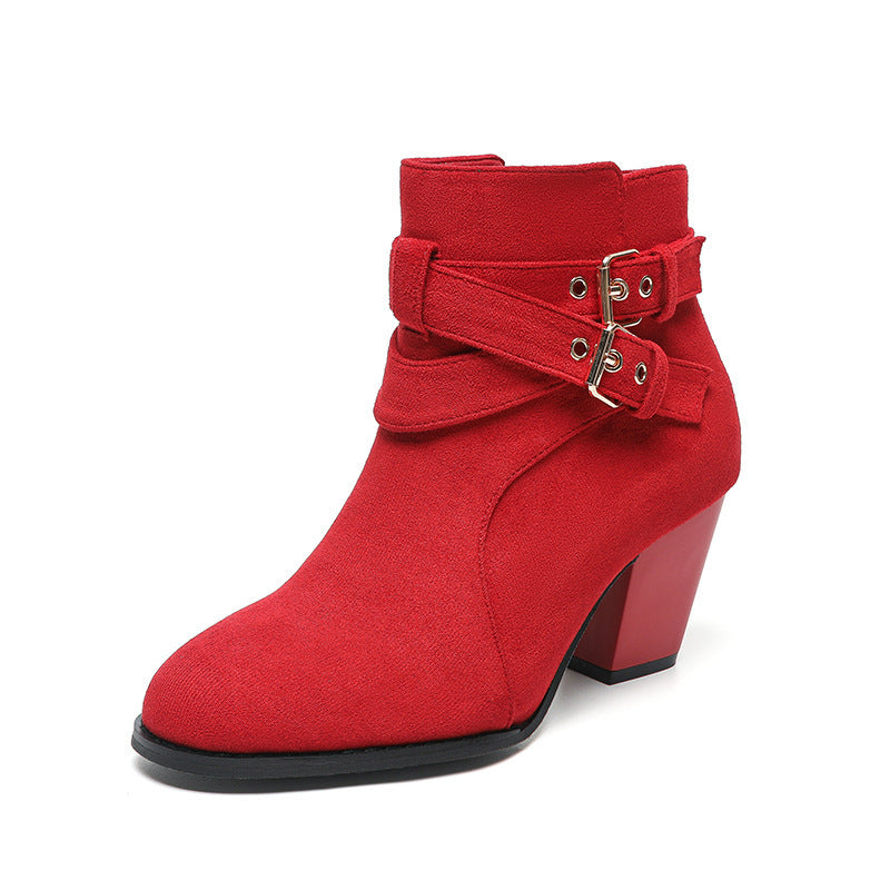 Bottines, tendance, confortables en daim