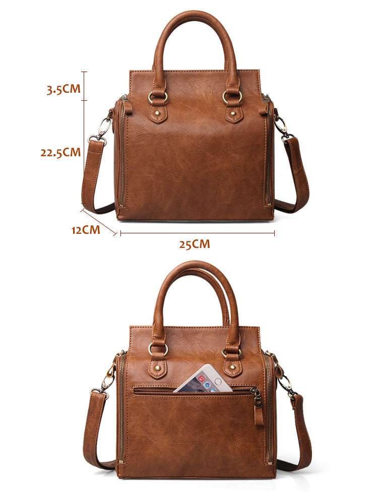 Sac en Cuir PU Multi-Compartiments
