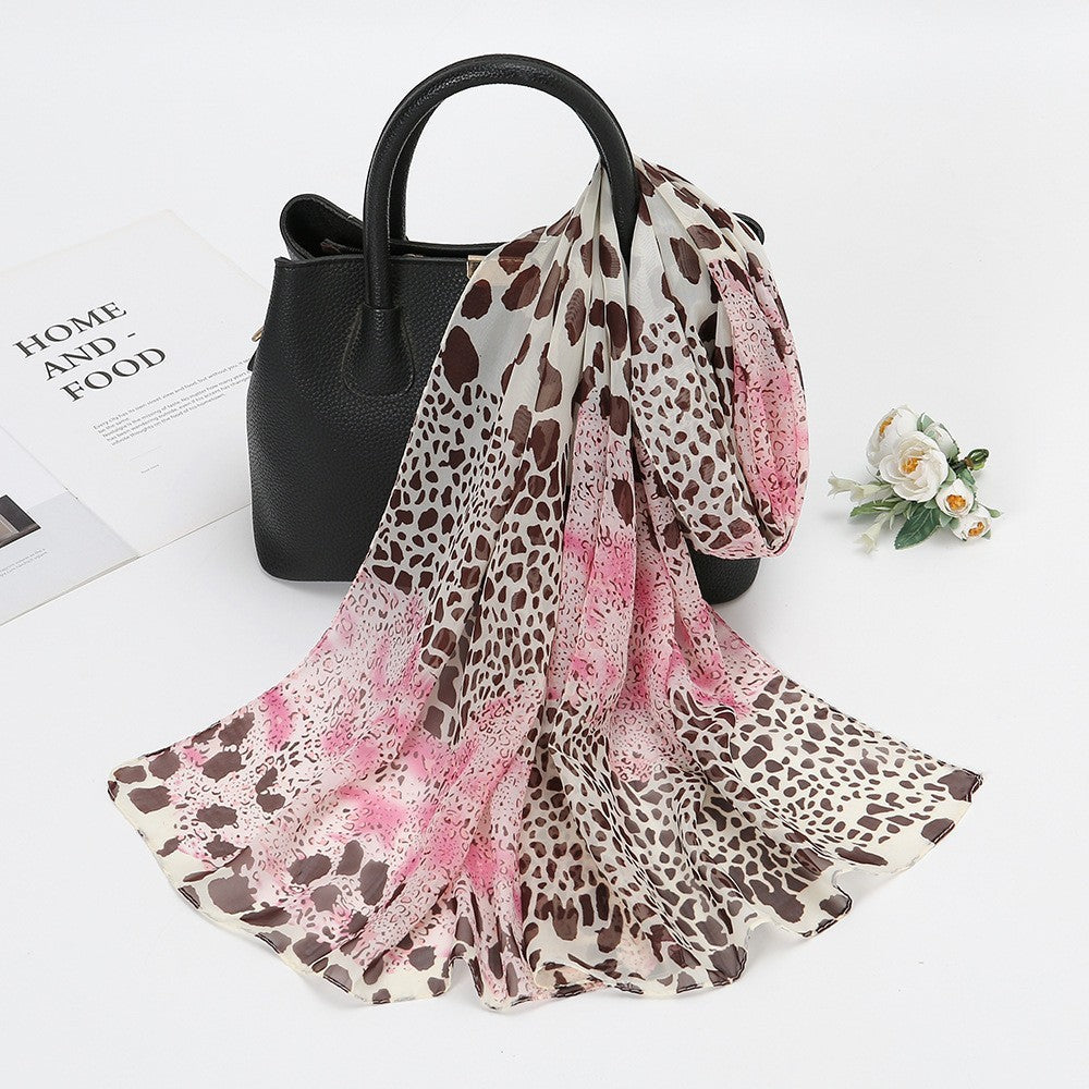 Foulard en soie  en mousseline fine