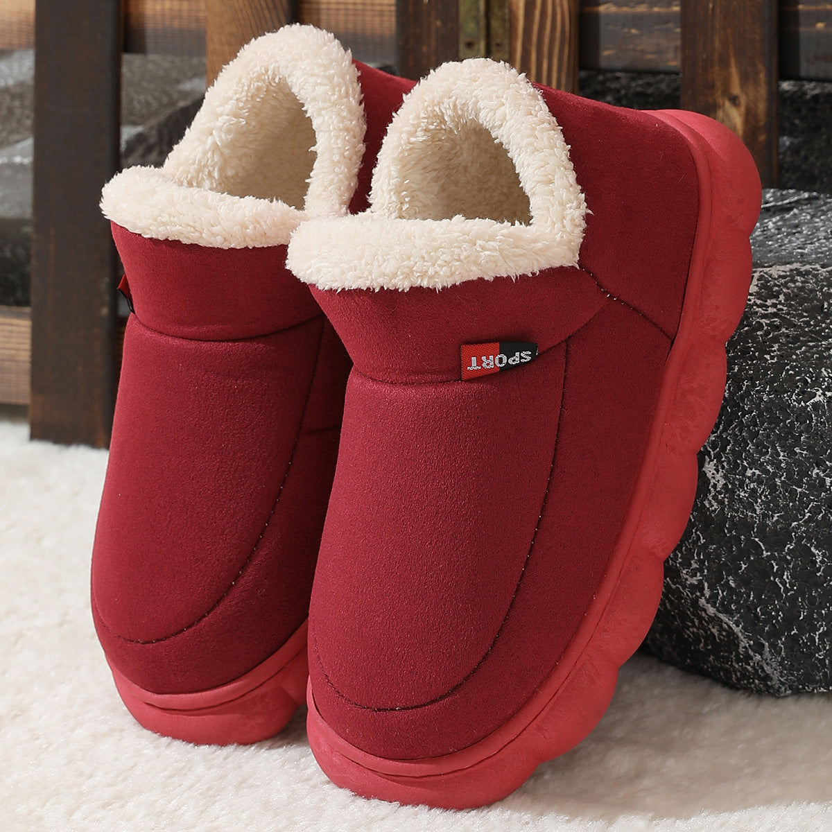 Chaussons Ultra Doux – Intérieur Peluche & Semelle Antidérapante
