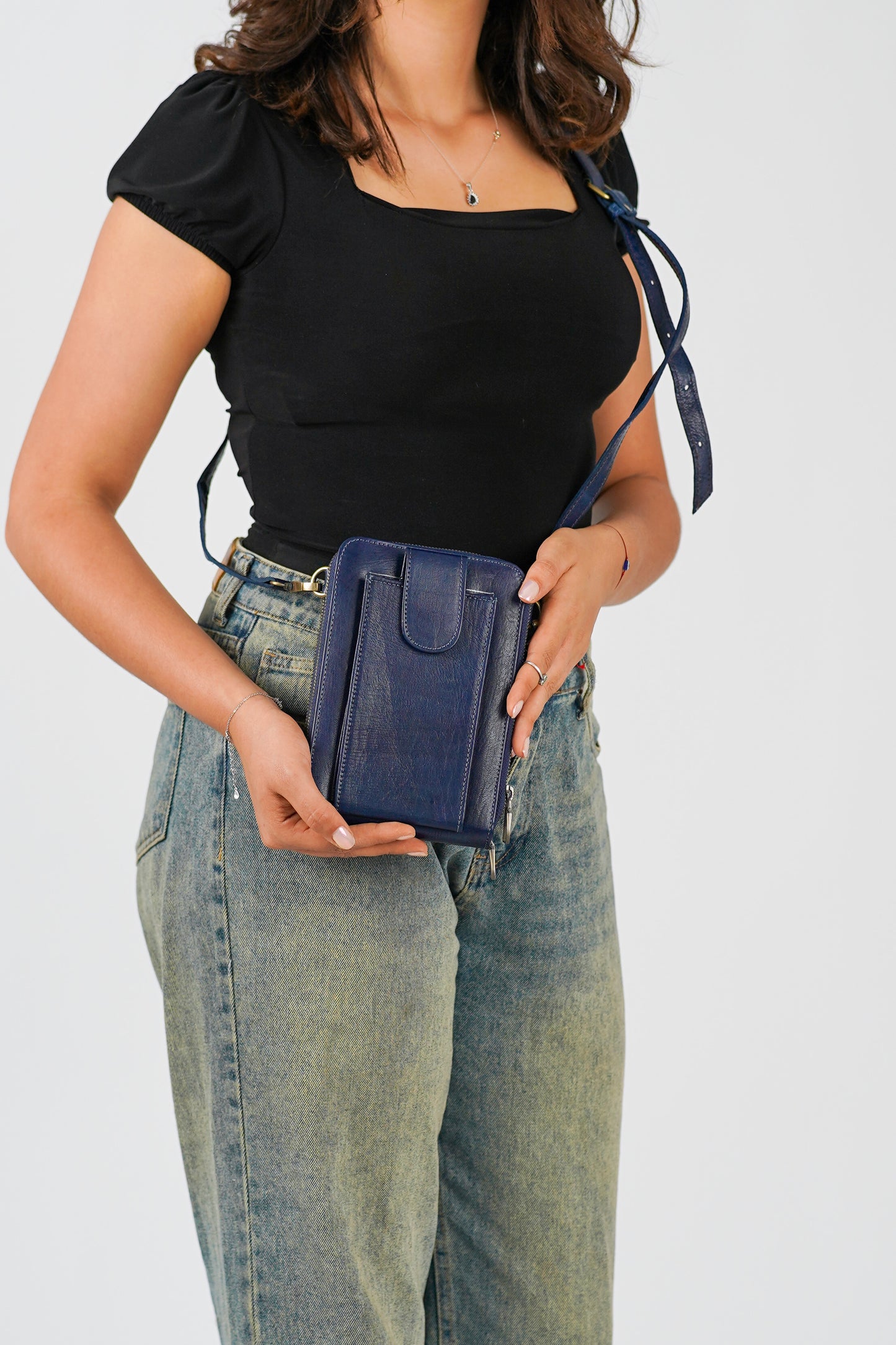 Sac Bandoulière en Cuir de Chèvre 100% Naturel