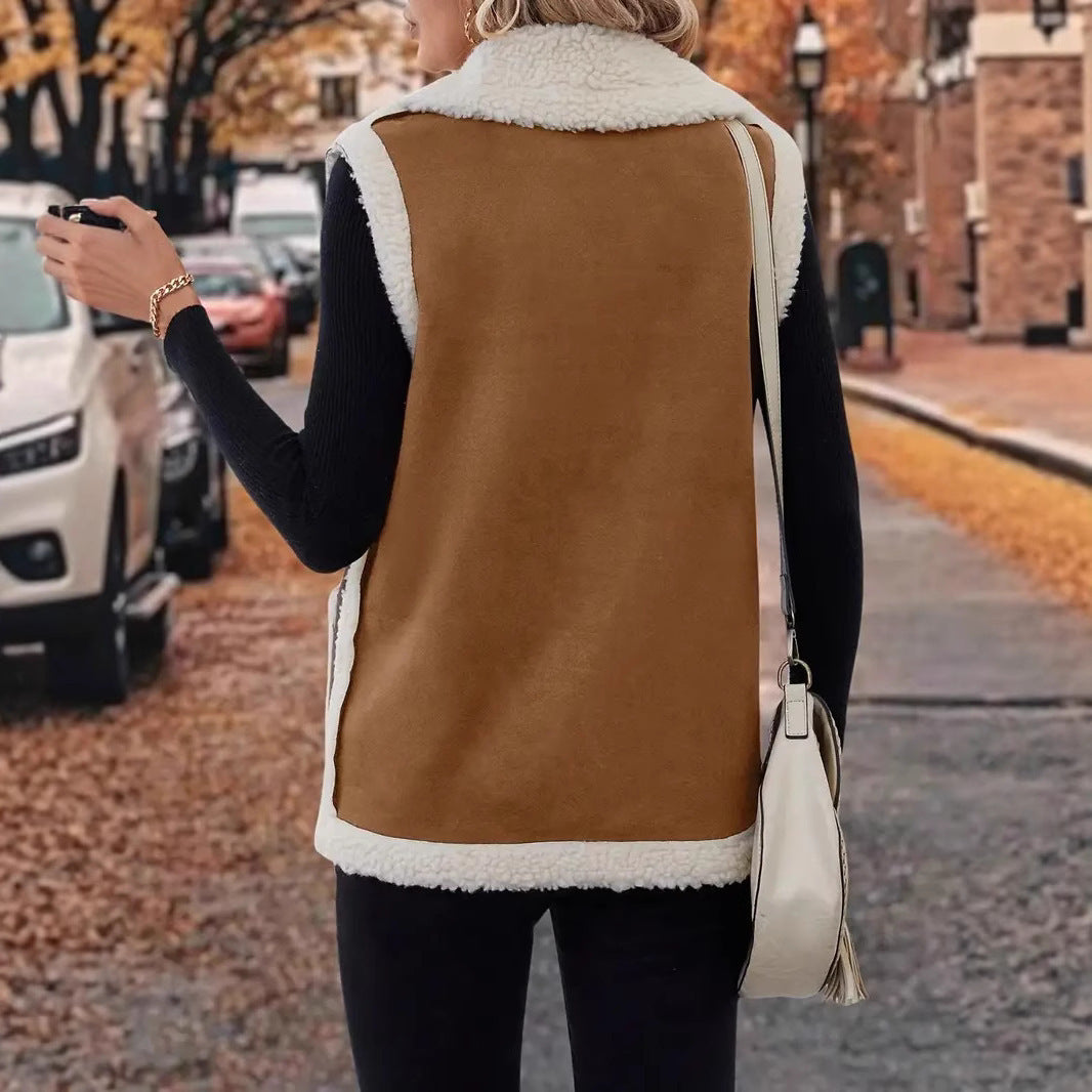 Gilet Sans Manches Laine d’Agneau – Douceur & Élégance