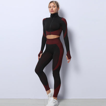 Ensemble de yoga 3 pièces sans coutures